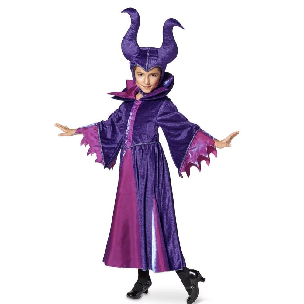 DISNEY STORE Villain MALEFICENT Costume Sleeping Beauty Halloween 5/6 New w/Tags